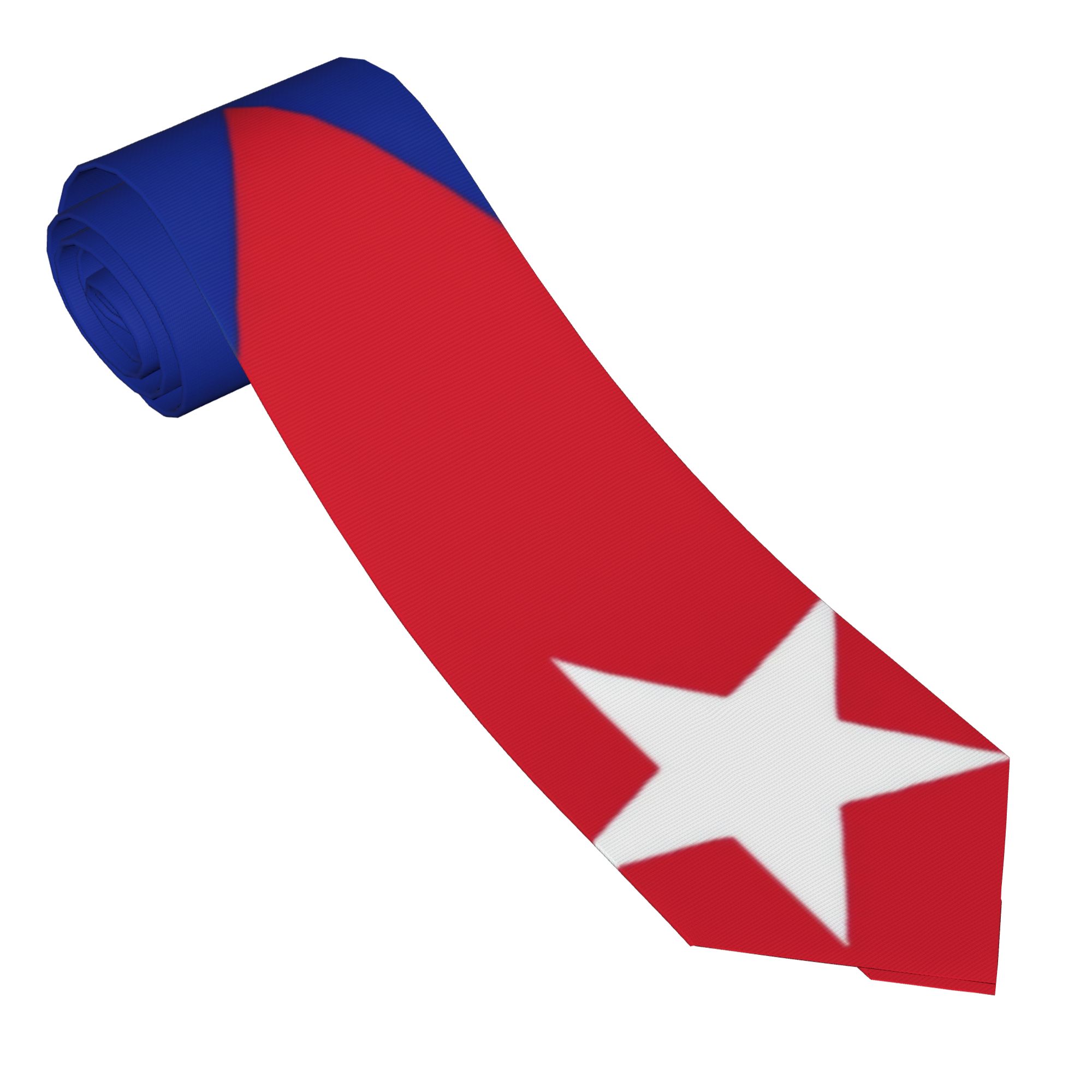 Men Accessories For Birthday Gift - Cuba Flag Tie Leisure Neck Ties