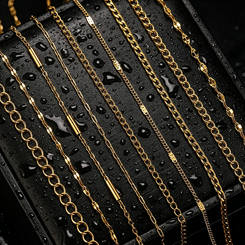 Men Accessories Necklace - 2meter Stainless Steel Lips NK Long