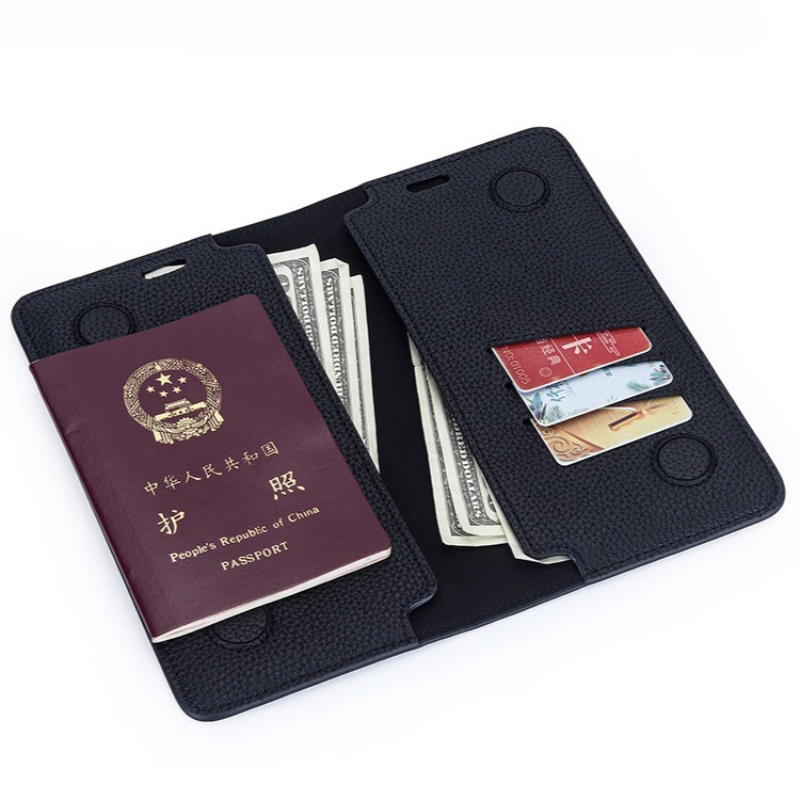 Men'S Accessories On Sale - Slim Minimalist Passport Wallet Genuine Leather