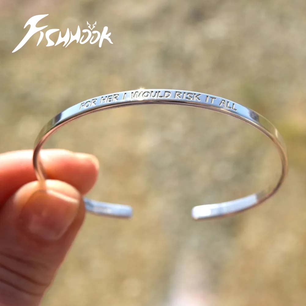 Men'S Accessories Jewelry Bracelet - Couple Engrave Name Text Custom Bangle