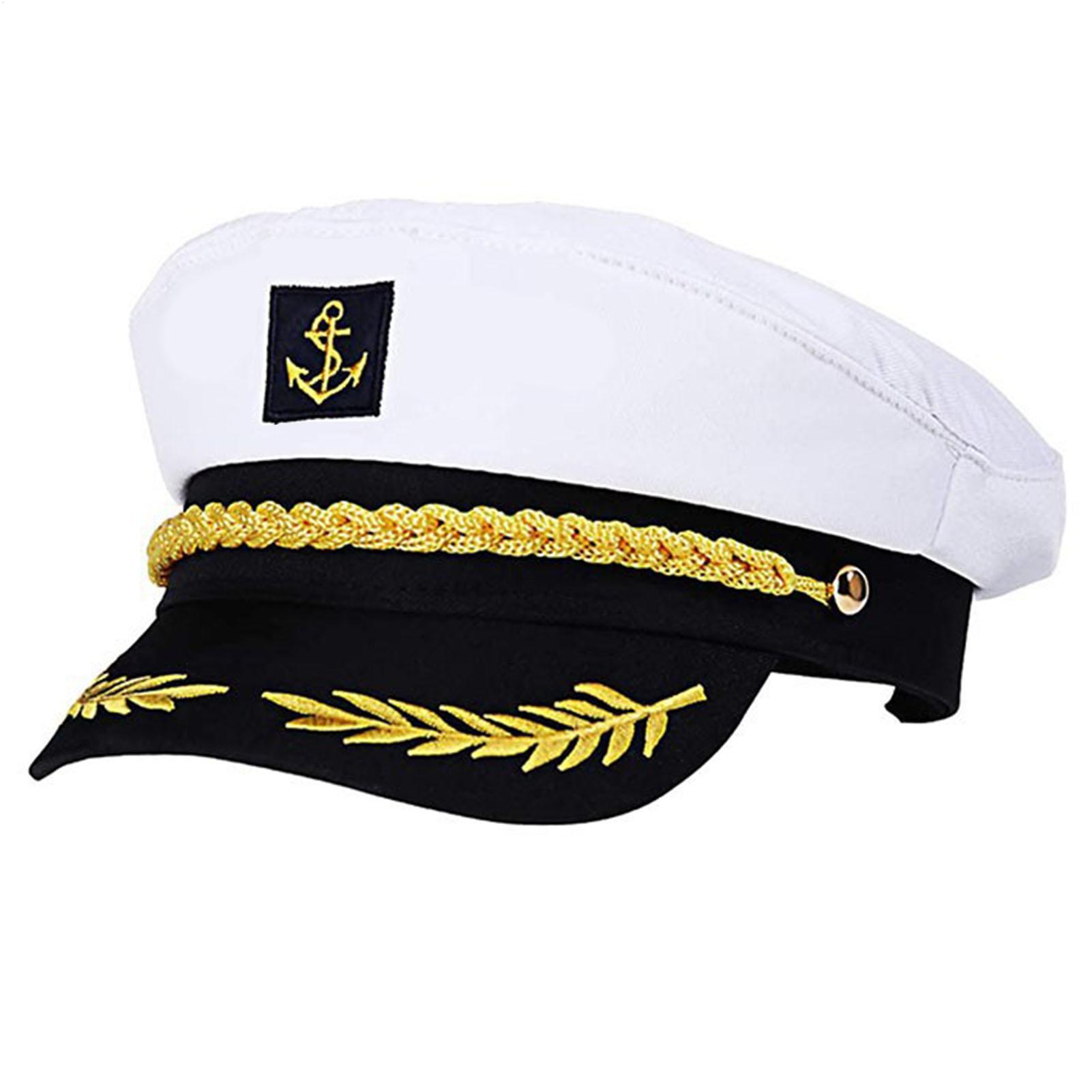 Men Accessories Wholesale - Yacht Sailor Captain Hat Adjustable Men's