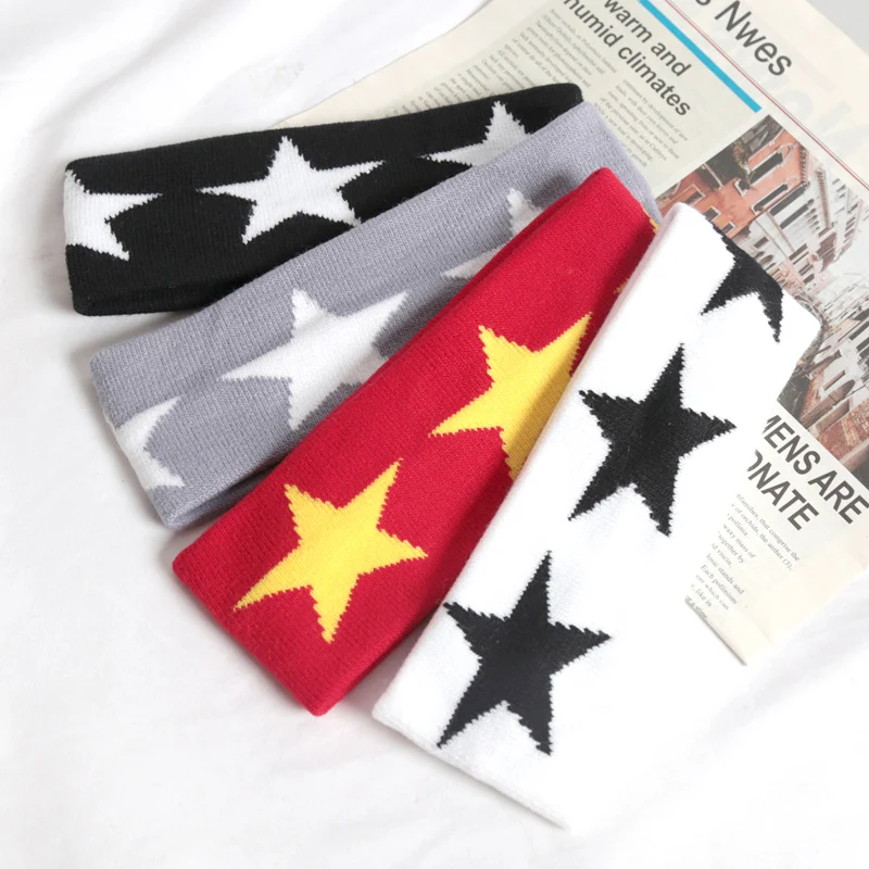 Men'S Yoga Accessories - Elastic Pentagram Hair Bands Women Men