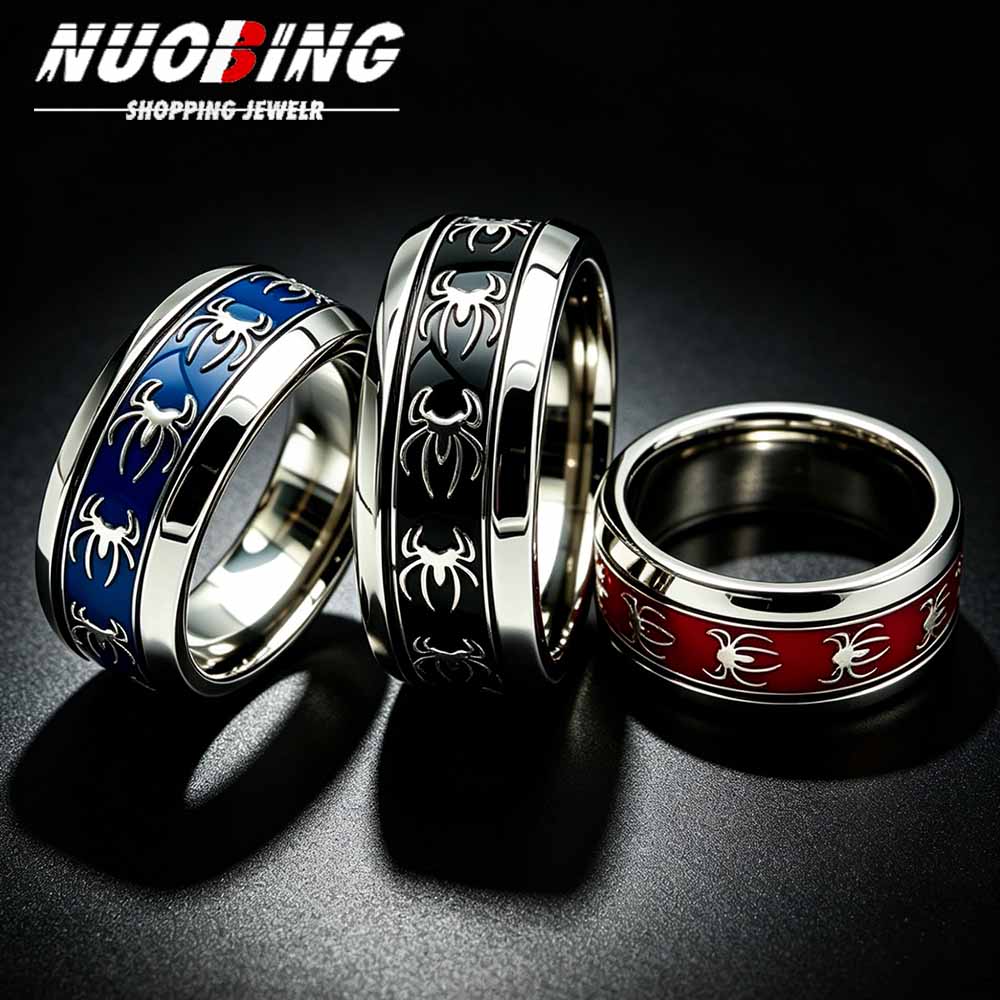 New Vintage Punk Spider Ring 3 - Men Accessories Wholesale recension och pris