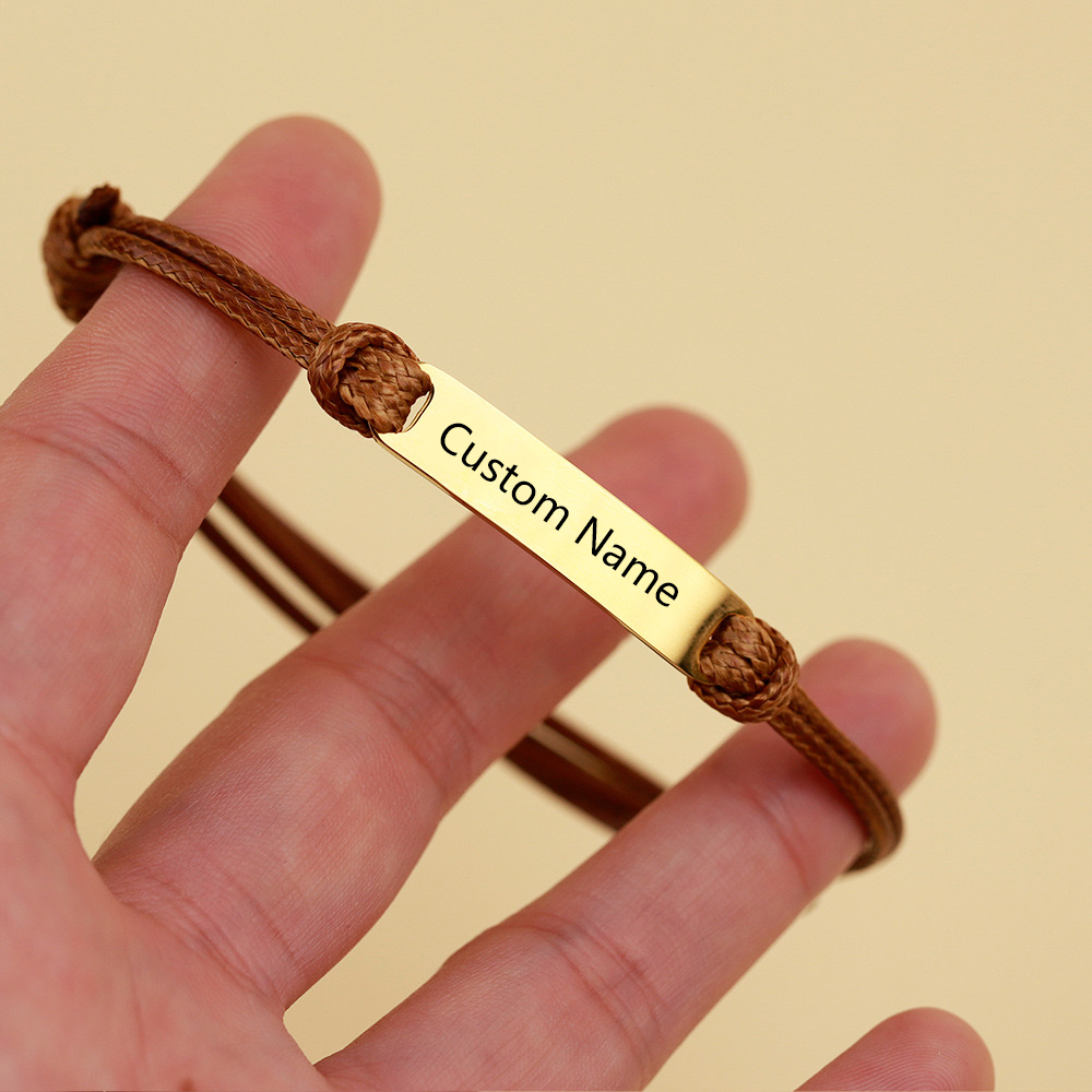 Custom Letter Name Bracelet Ha - Men'S Accessories Jewelry Bracelet recension och pris