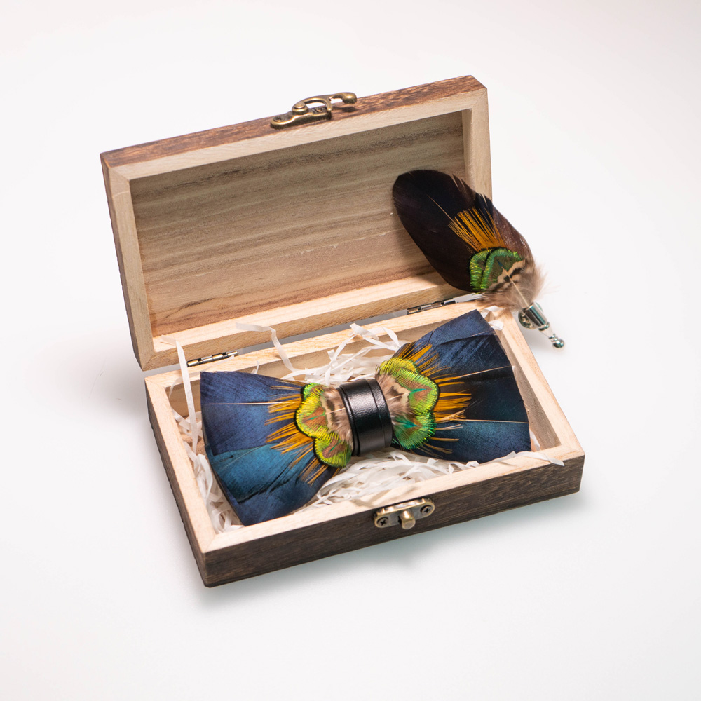 EASTEPIC Handmade Feather Bow  - Men'S Accessories On Sale recension och pris