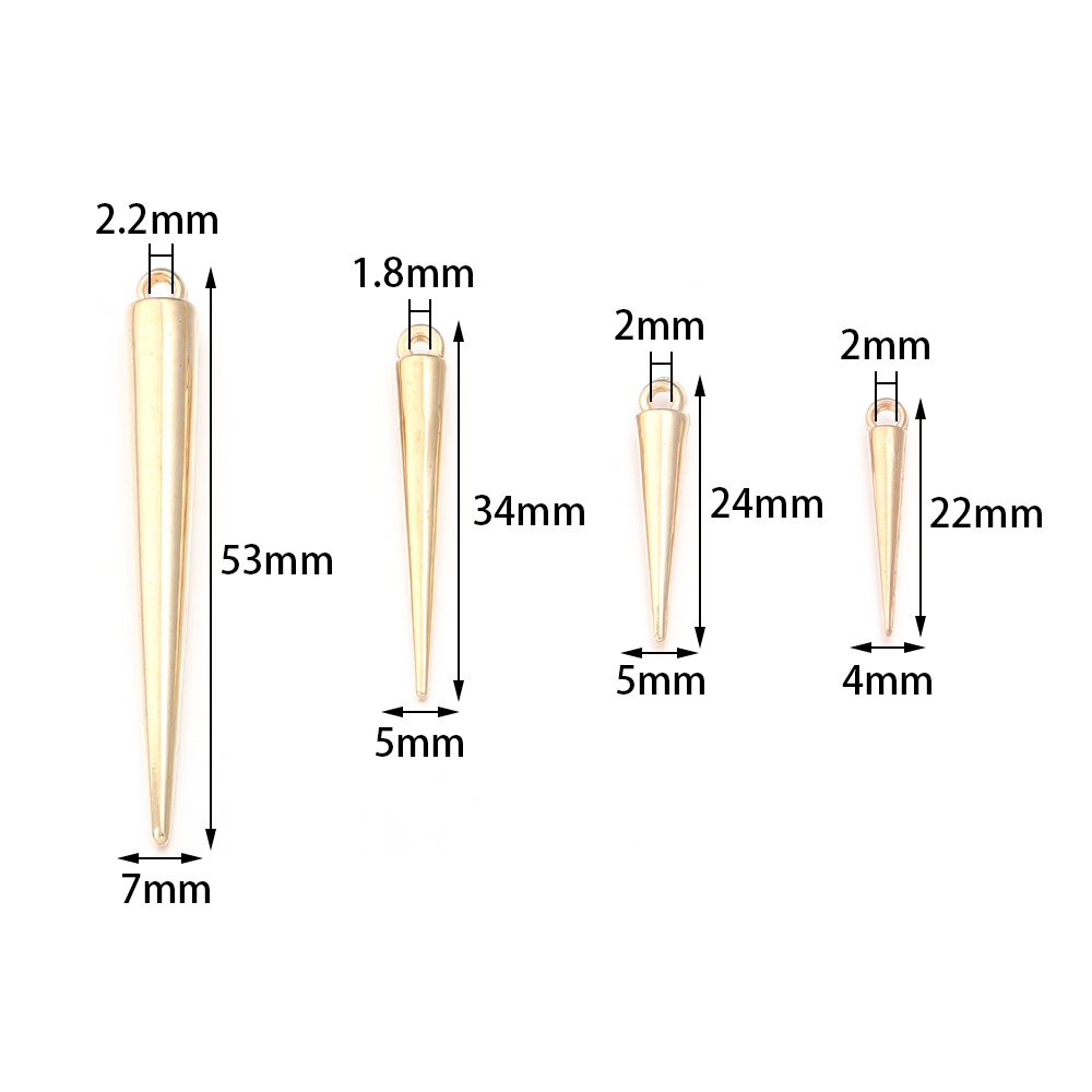 50-200pcs Cone Charms Pendants - Men Accessories Necklace recension och pris