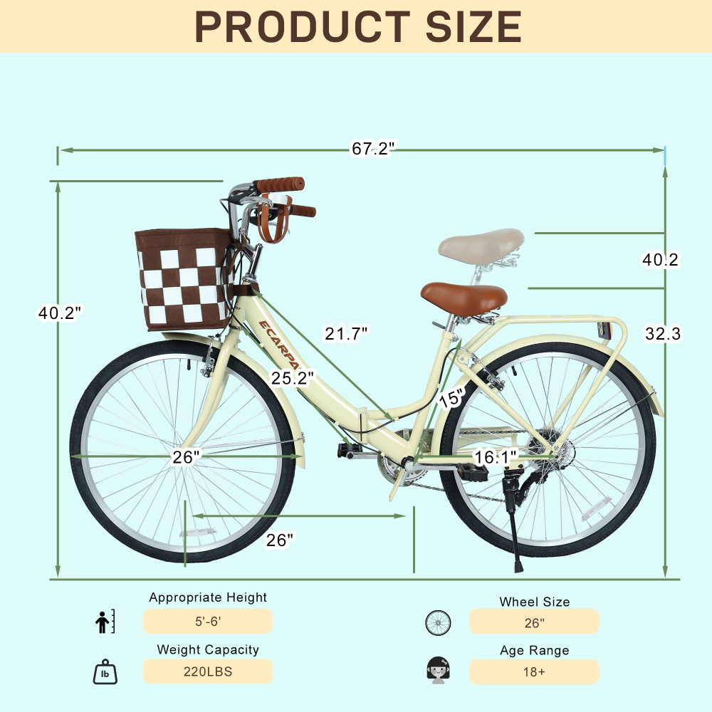 A26285B 26 Inch Folding City B - Men Accessories Usa recension och pris