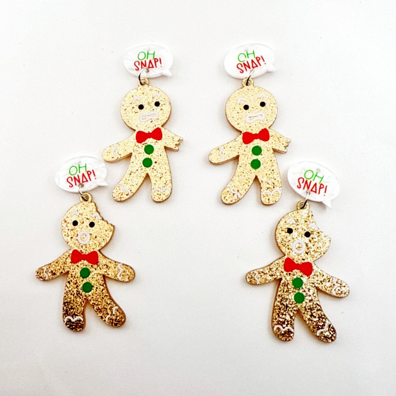 10pcs Cute Christmas Gingerbre - Men Accessories Usa recension och pris