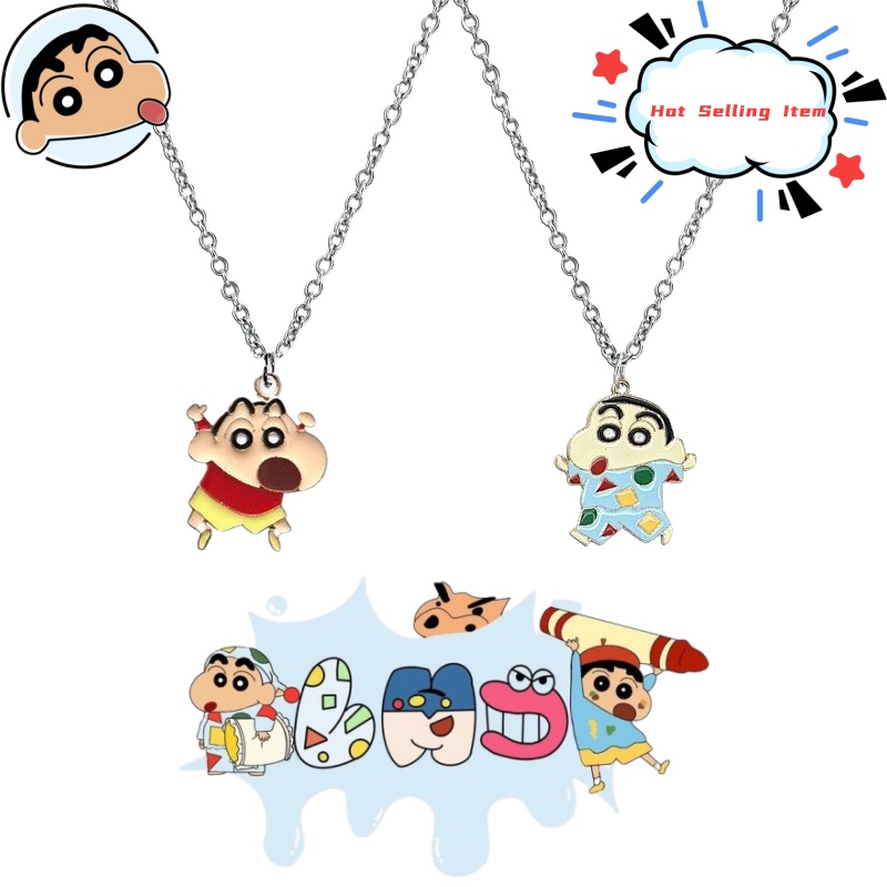 Crayon Shin-chan cartoon neckl - Men Accessories For Birthday Gift recension och pris