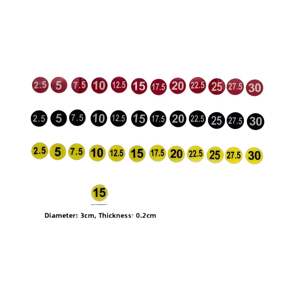 Weight Rack Label Stickers 5kg - Men Accessories Usa recension och pris