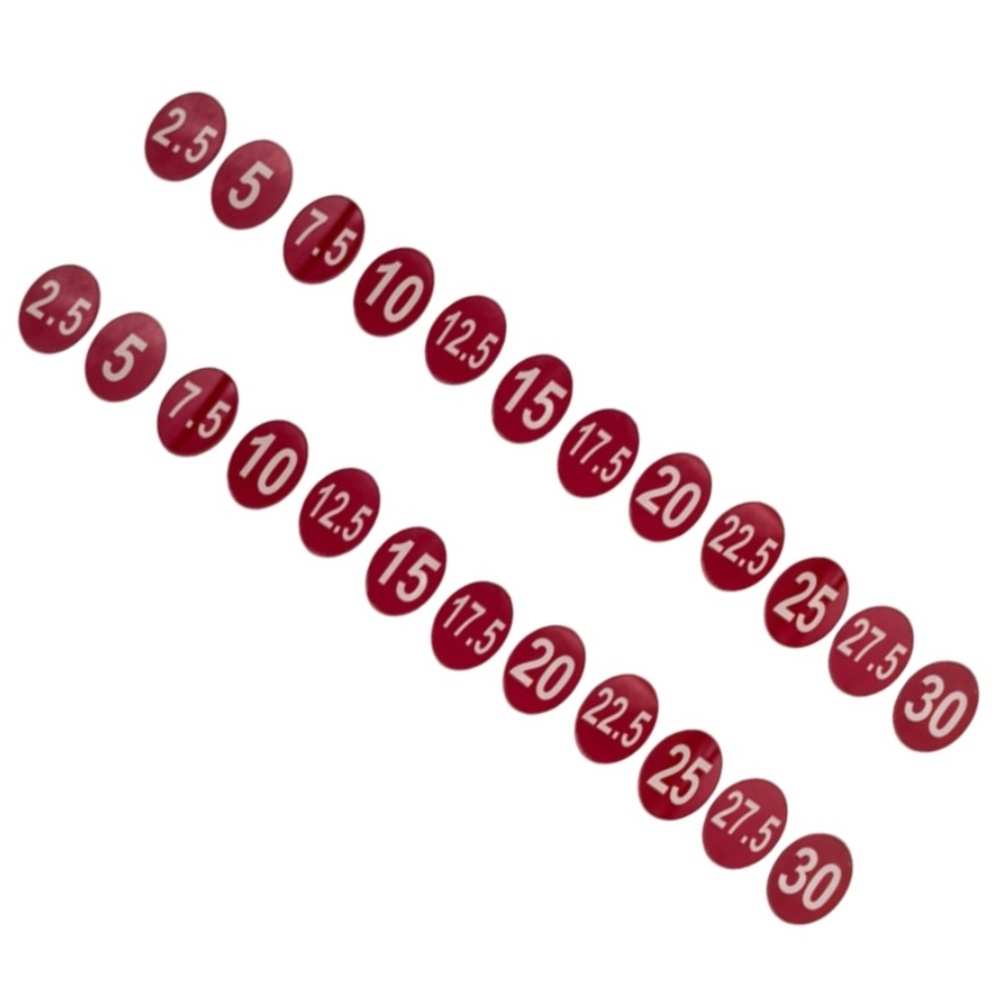 Weight Rack Label Stickers 5kg - Men Accessories Usa recension och pris