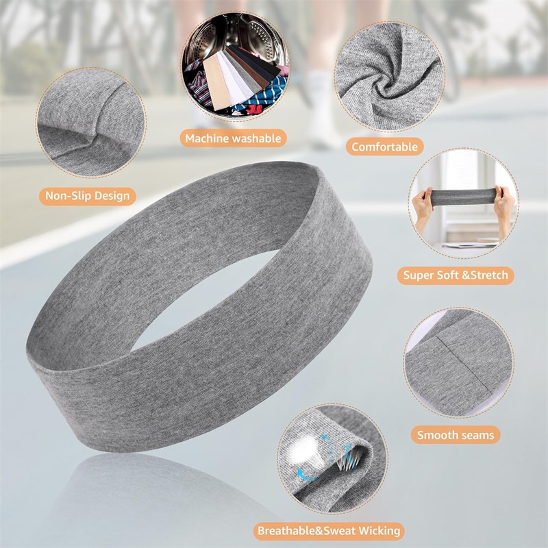 7Pcs Solid Elastic Hair Bands  - Men'S Yoga Accessories recension och pris