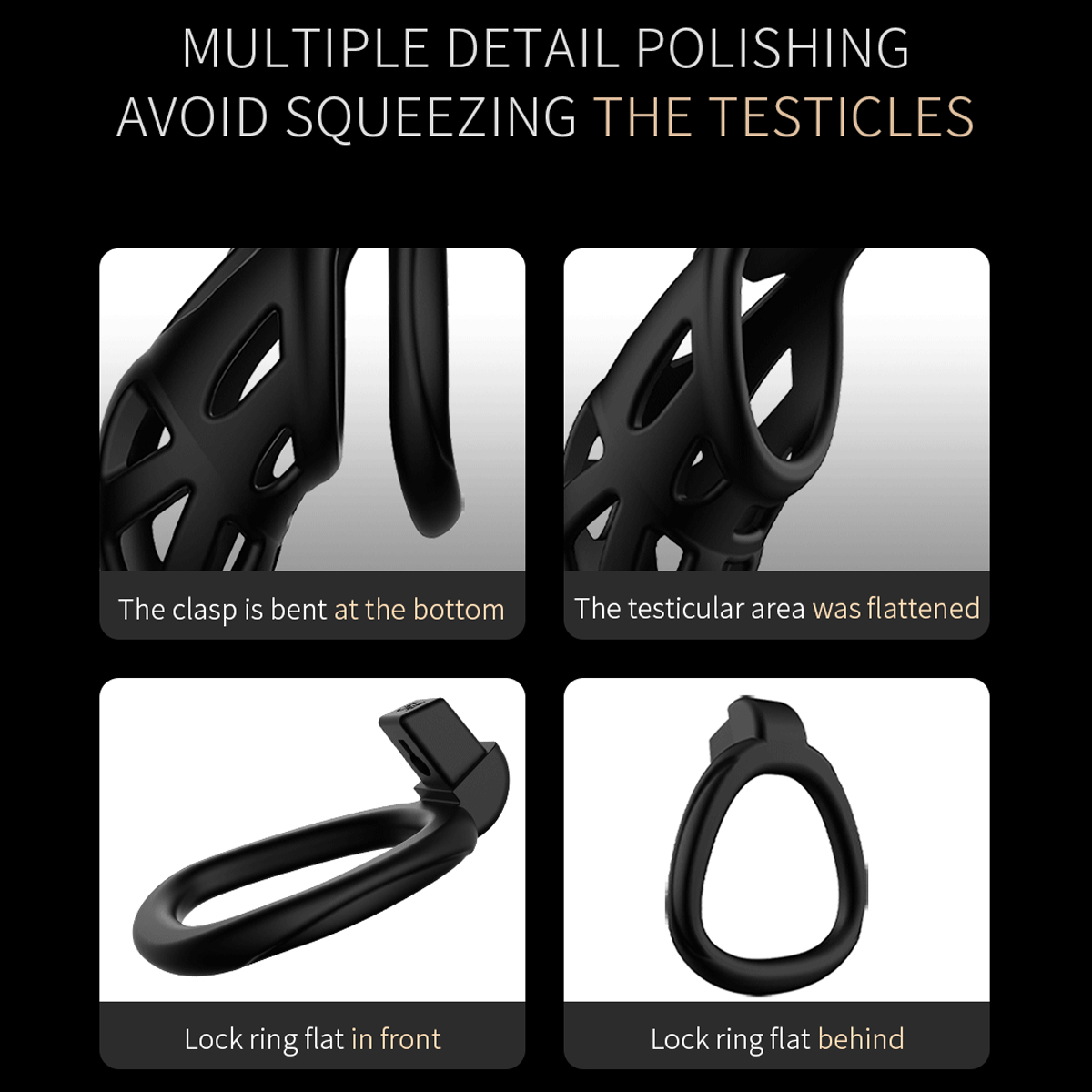 Male Chastity Cage Penis Lock  - Men Accessories Usa recension och pris