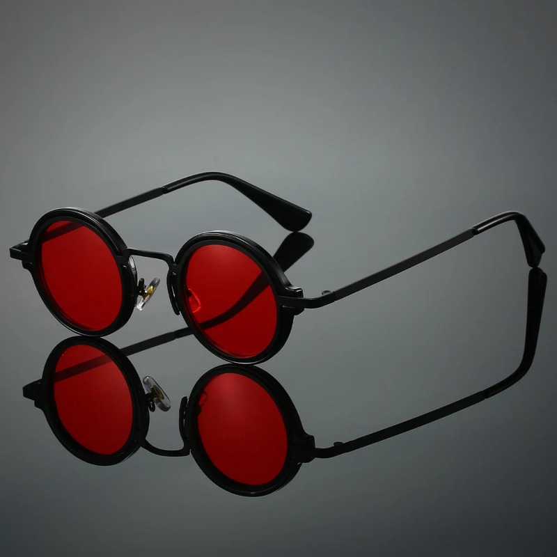New Retro Metal Round Frame Su - Quality Men'S Accessories recension och pris